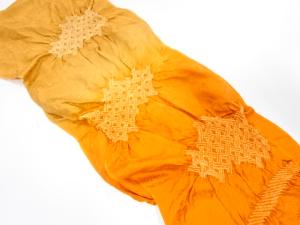 正絹　絞り　帯揚げ